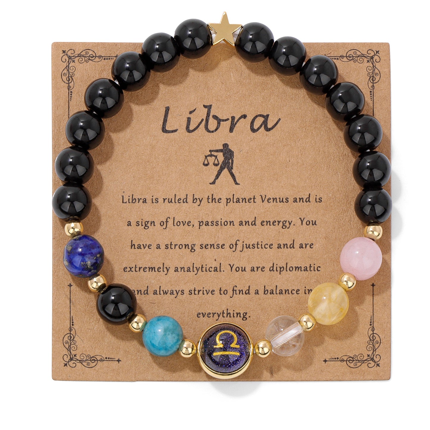 Constellation Beads Card Set Birthday Anniversary Bracelets