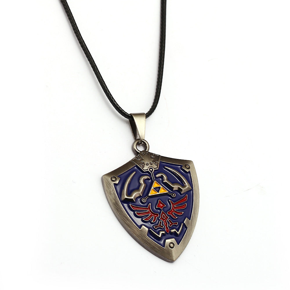 Game Ornament Legend Of Zelda Shield Necklaces