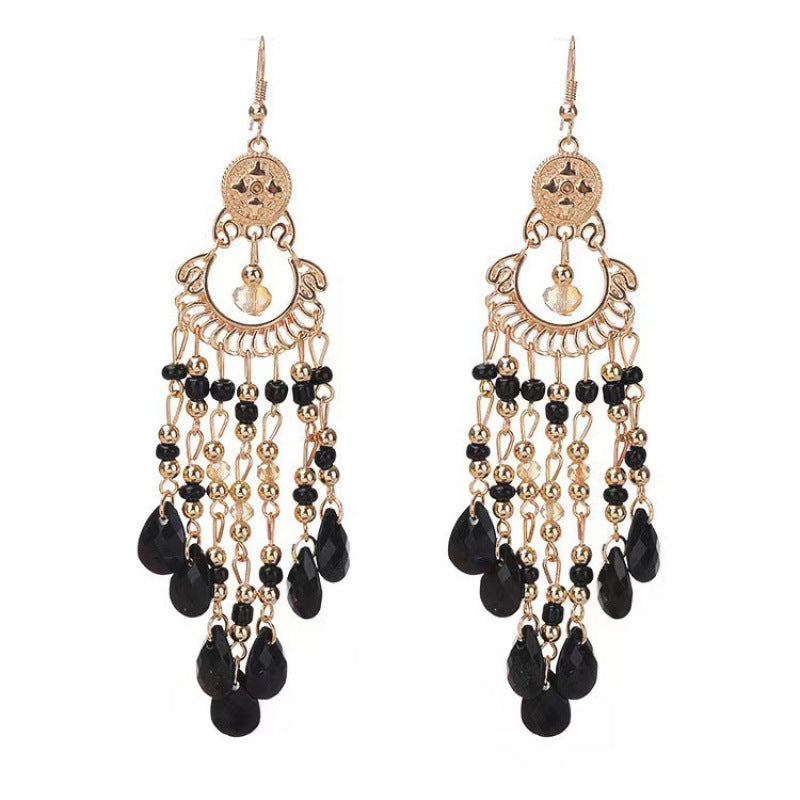 Long Fringe Special Ins Slimming Face Earrings