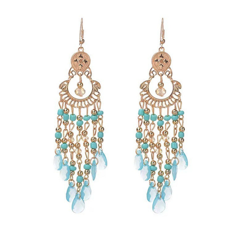 Long Fringe Special Ins Slimming Face Earrings