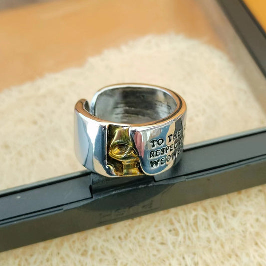 Men's Skull Trendy Personalized Hip Hop Design High-grade Simple Rings