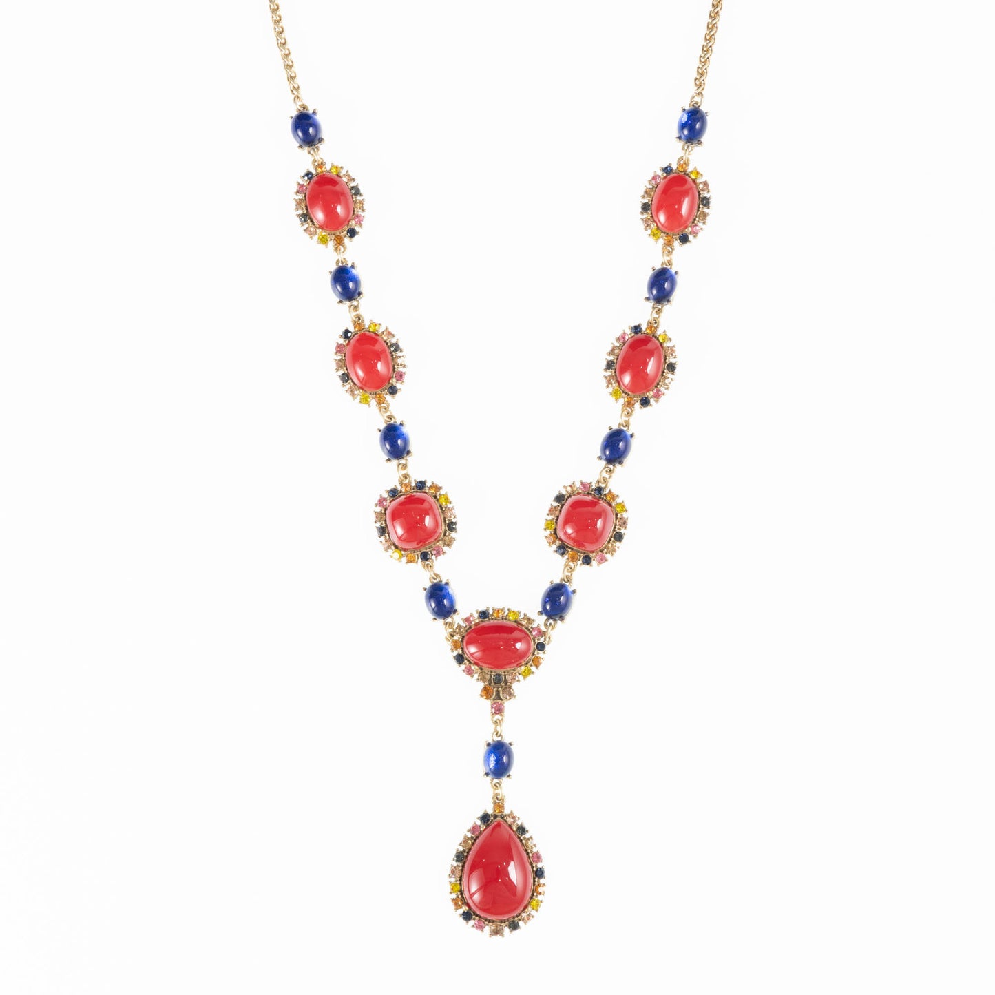 Women's Western Temperament Niche Design Collection Glass Necklaces