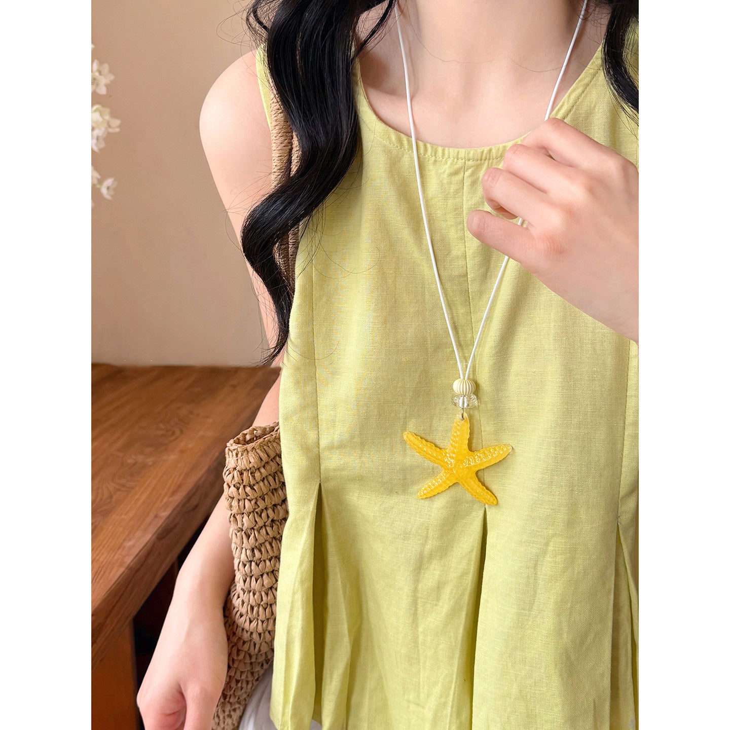 On The Island Dopamine Blue Long Pendant