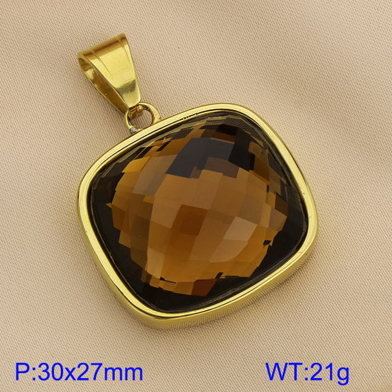 Elegant High Sense Square Multicolor Retro Pendants