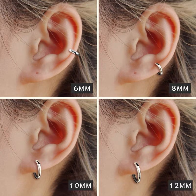 Sleep Glossy Ear Female Clip Small Earrings