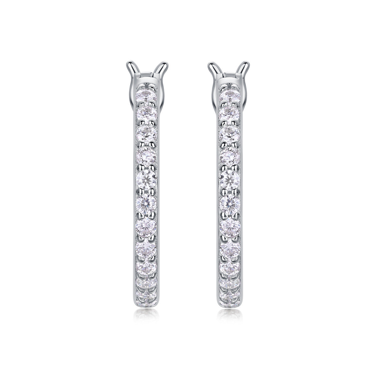 Women's Affordable Luxury Fashion Sier Streamer Ear High-grade Live Earrings