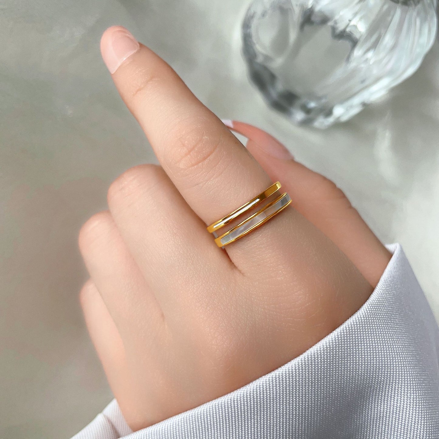 Layer Simple Female Design Versatile Opening Rings