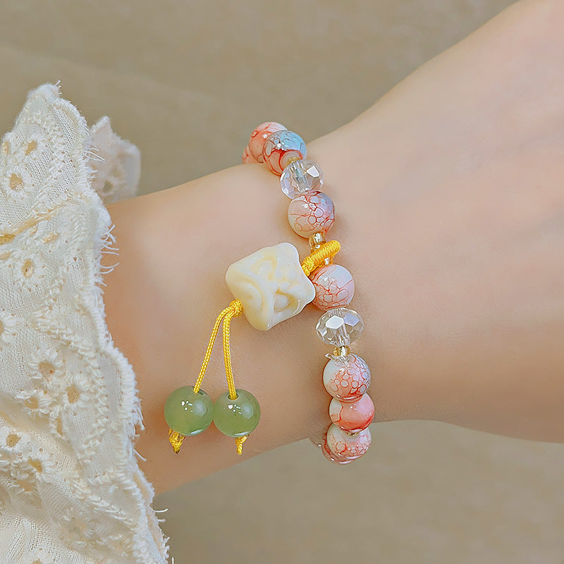 Beaded Glass Sweet Outdoor Hand Jewelry Bracelets