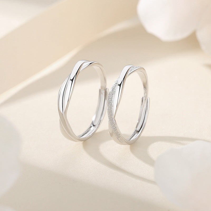 Women's & Men's Mobius Strip Couple Simple Style Valentine's Rings