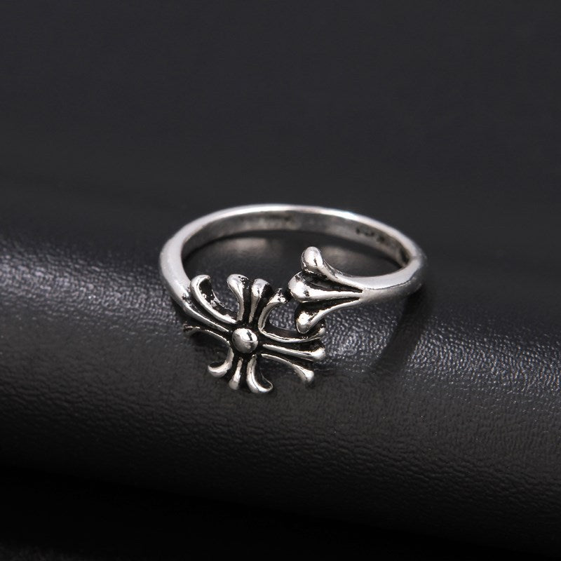 Women's & Men's Gate Cross Female Punk Trendy Open Rings