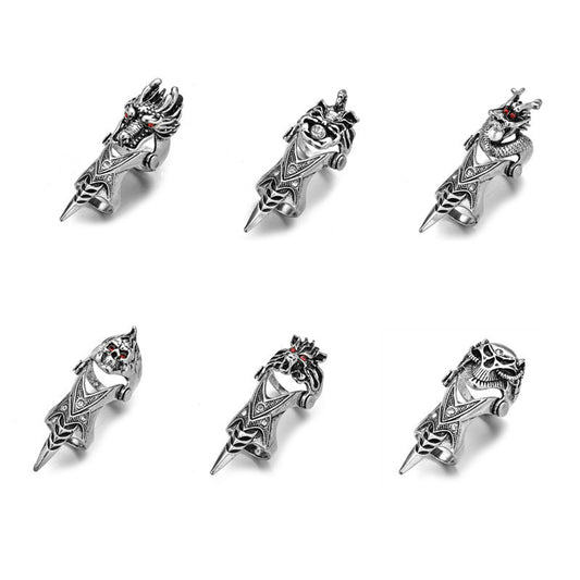 Punk Style Personality Rock Skull Dragon Rings