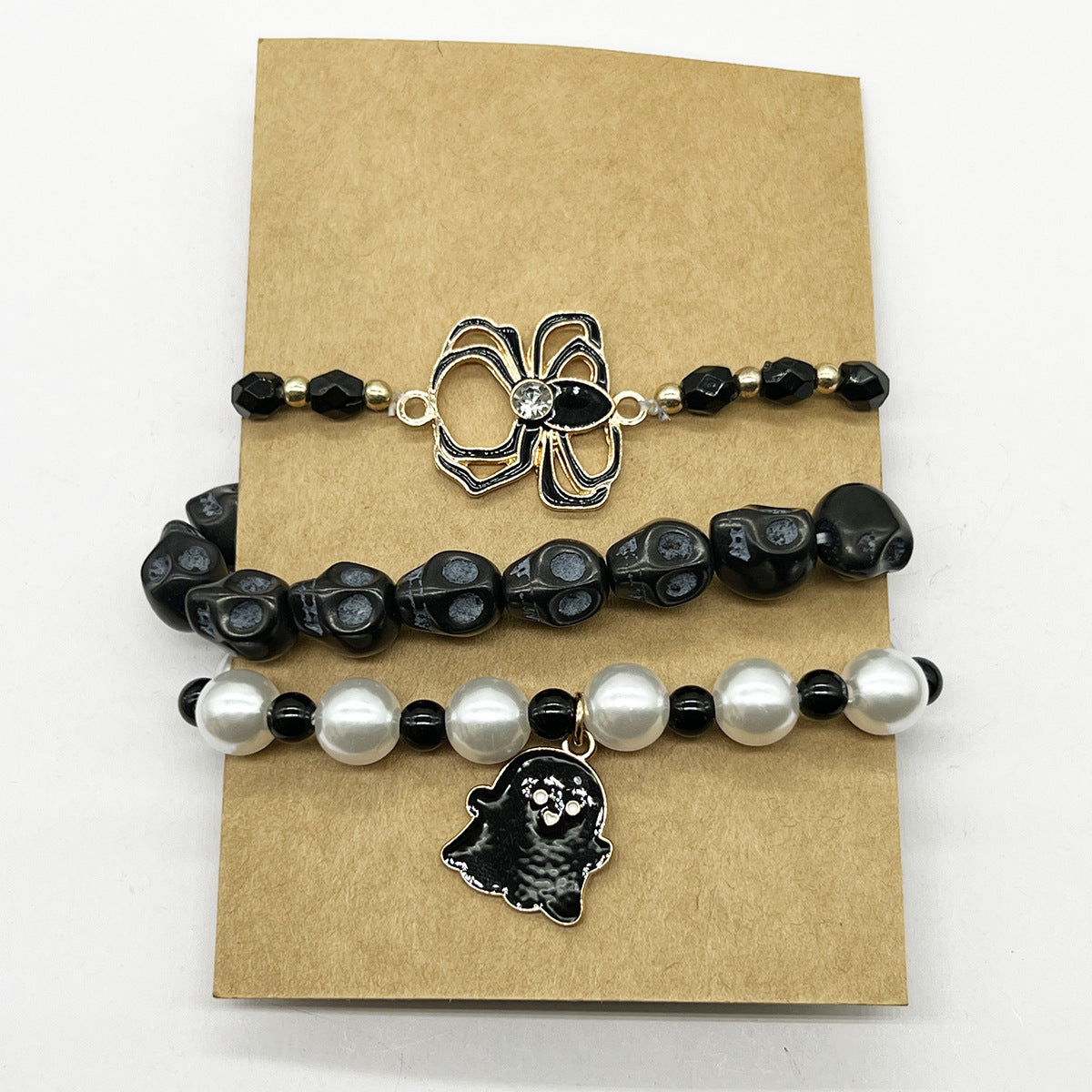 Halloween Stretch Suit Spider Pumpkin Skull Bracelets