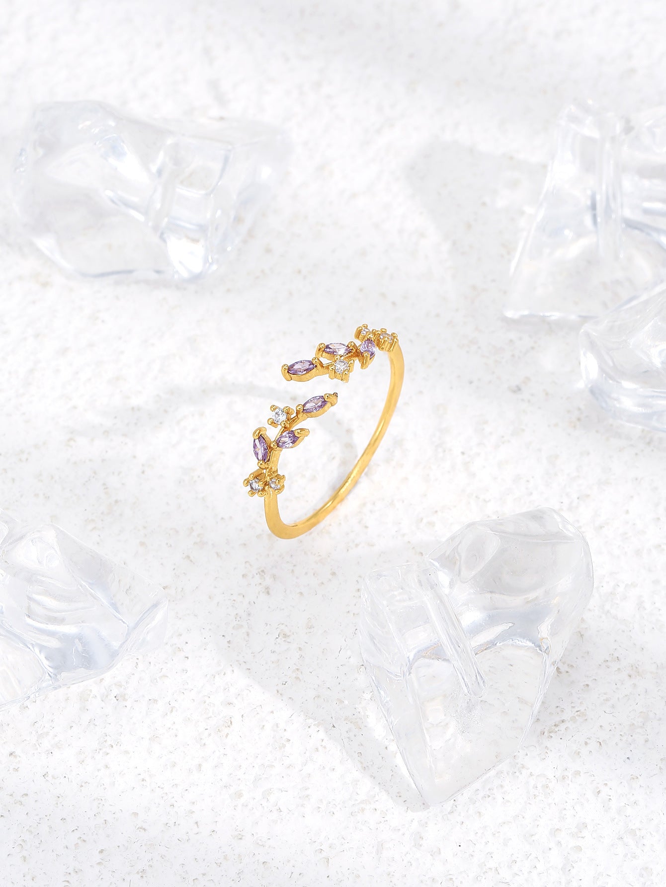 Flower Geometric Open Wheat Fashion Shank Rings