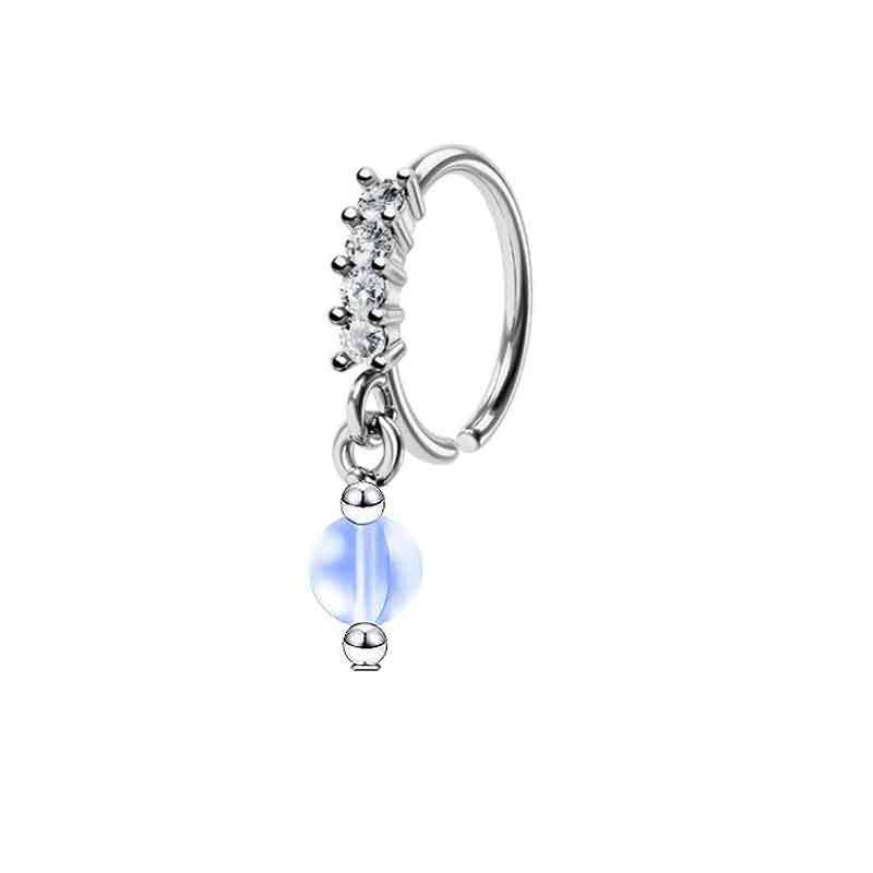 Popular Water Drop Zircon Nose Piercing Earrings