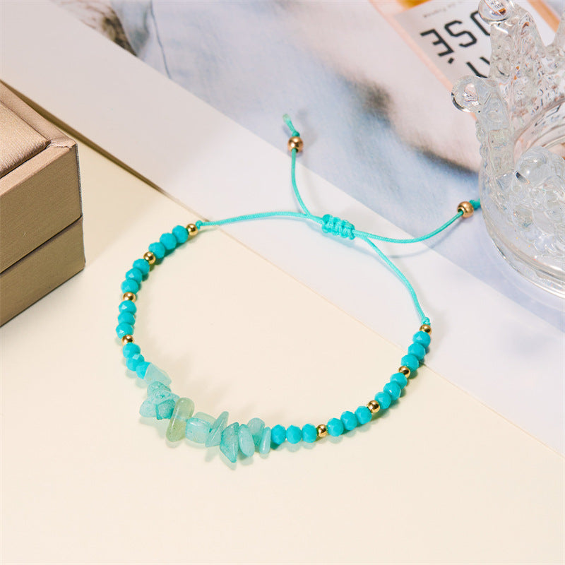 Vacation Style Gravel Beaded Irregular With Personality Stone Bracelets