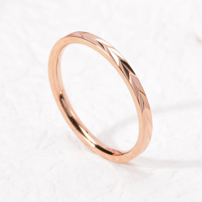 Female Korean Style Retro Minority Design Rings