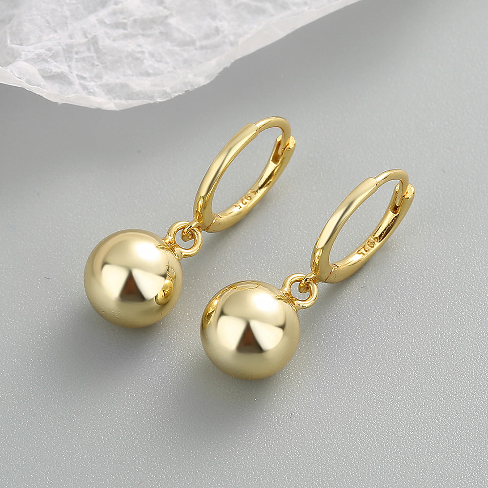 Exquisite Ball Ear Clip Ornament Style Earrings