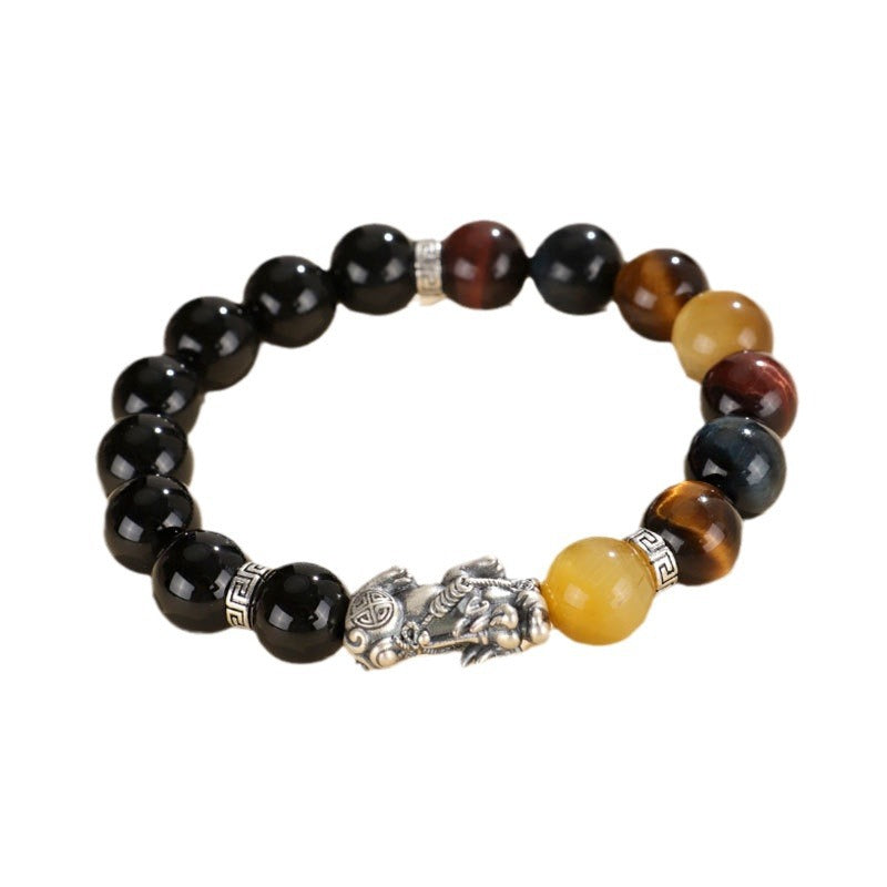 Brave Troops Black Agate National Fashion Personalized Bracelets