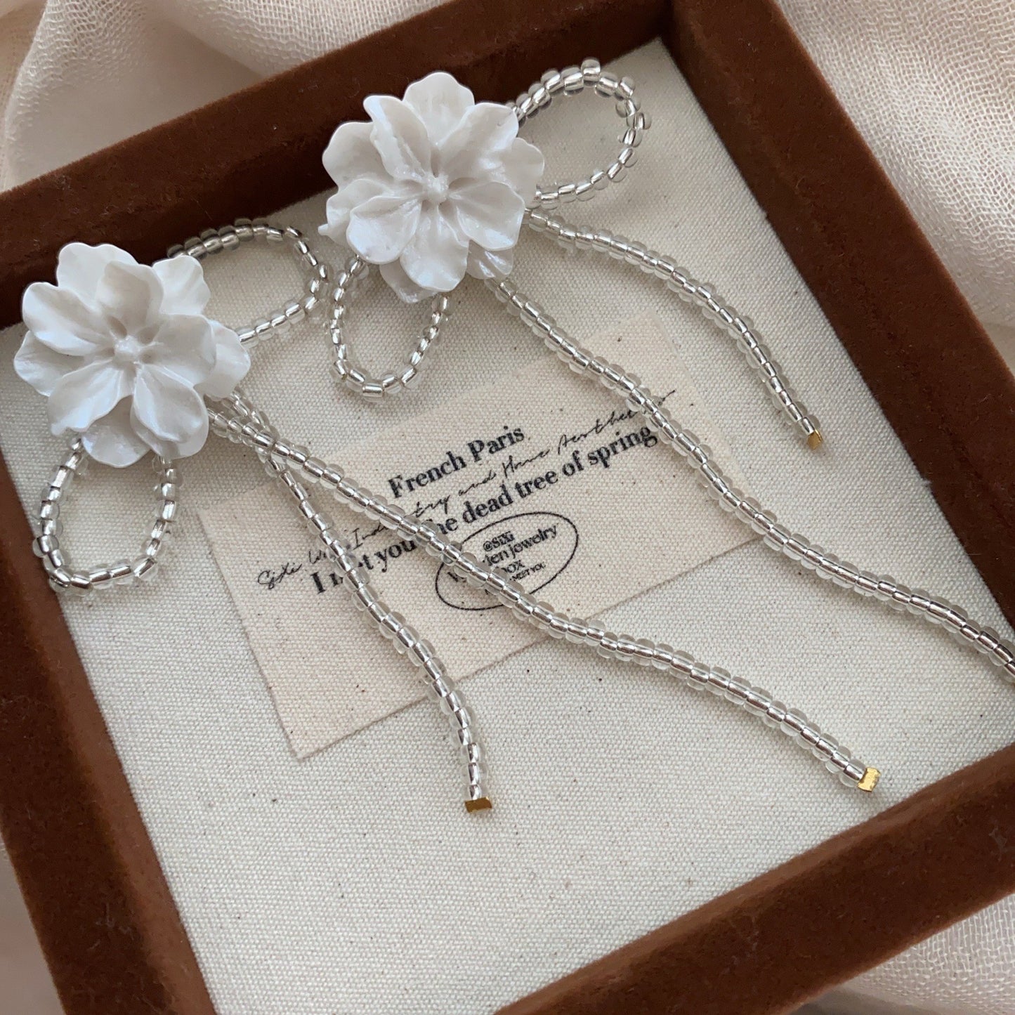 Flower Simple Elegance Retro Elegant Natural Soft Earrings