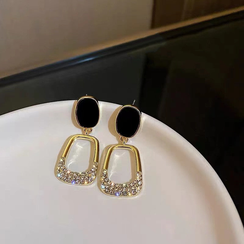 Light Luxury Trendy High-grade Temperamental Sier Earrings