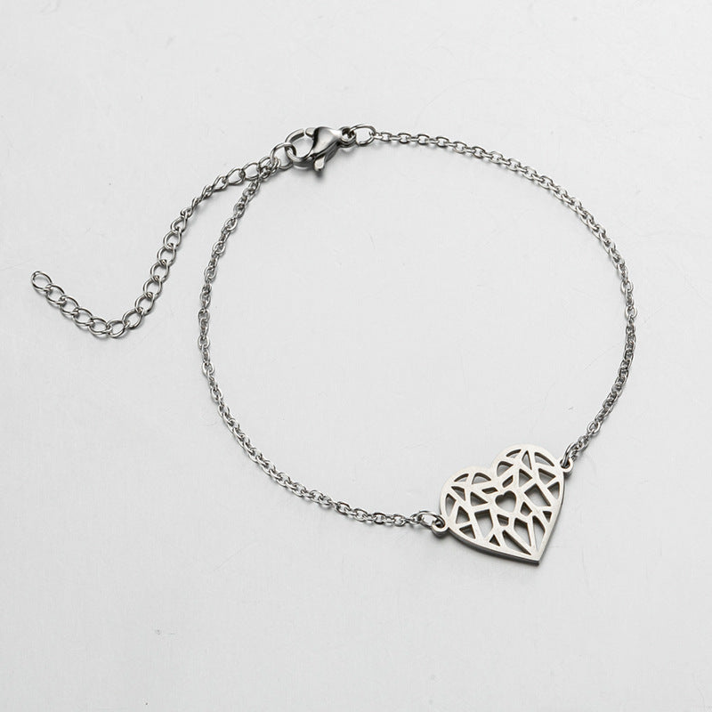 Heart-shaped Female Special Interest Light Luxury Bracelets