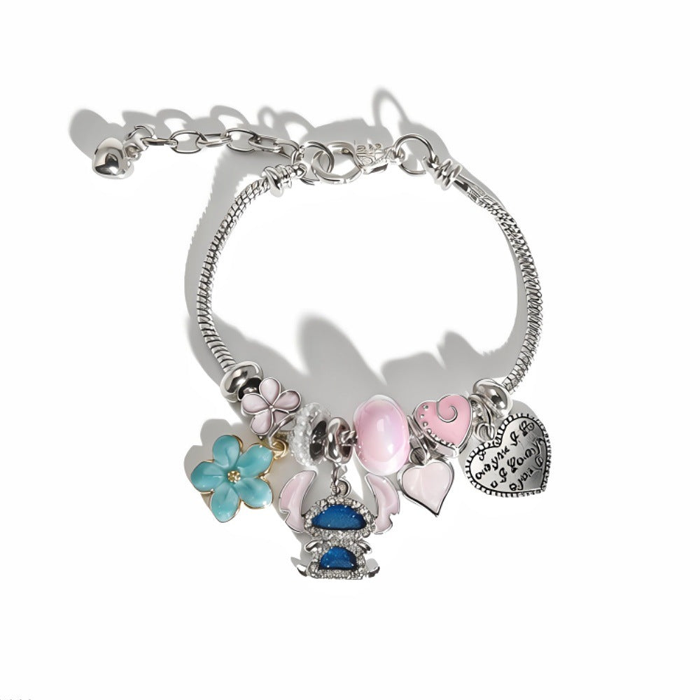 Beaded Disney Stitch Handmade Girlfriends Holiday Bracelets