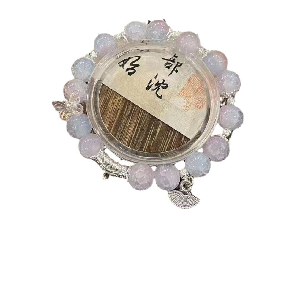 Gradient Hot Flower Beaded Trendy Simple Bracelets