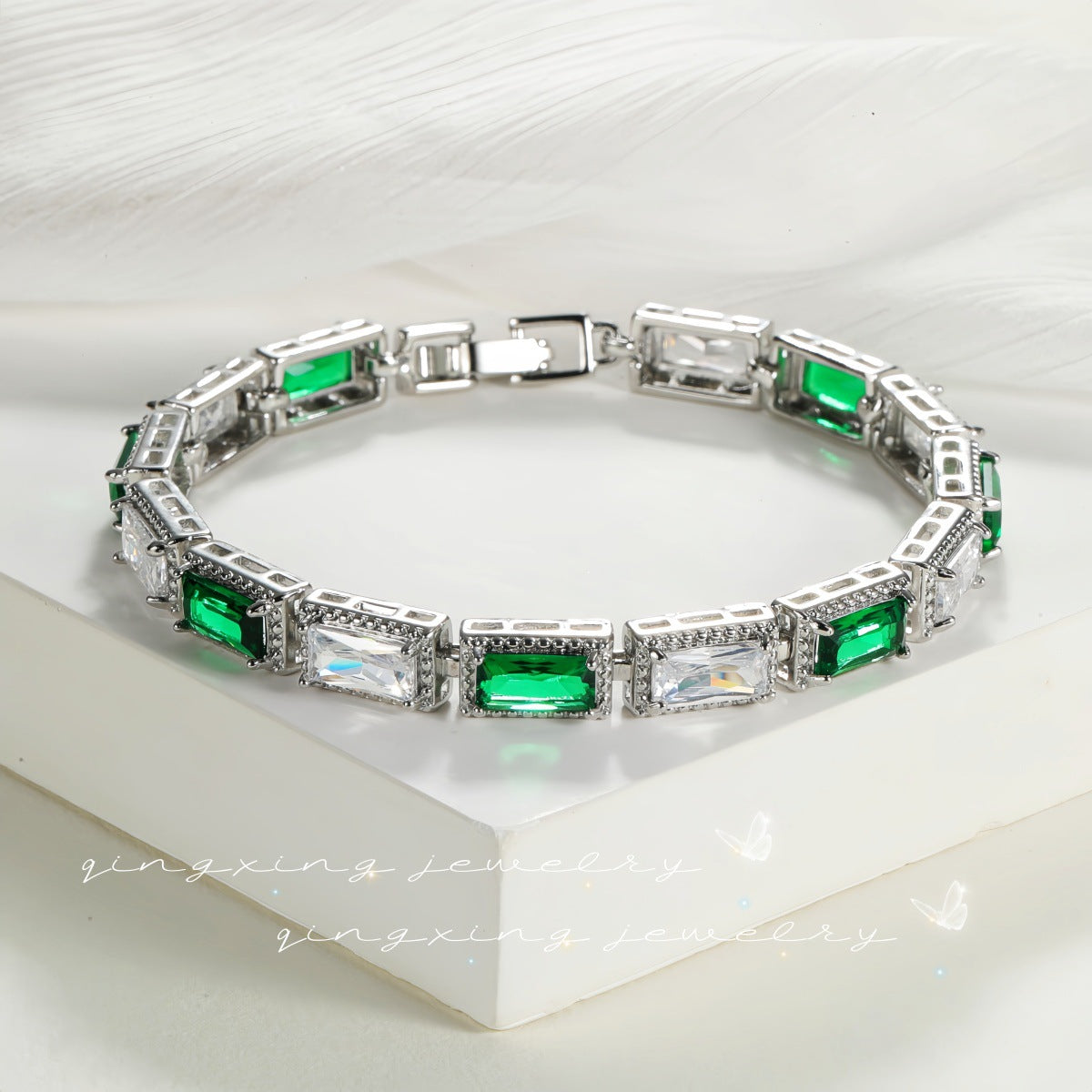 Color Zircon Light Luxury Minority Design Trend Bracelets