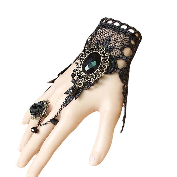 Classy Trendy Rose Lace Vampire Jewelry Bracelets