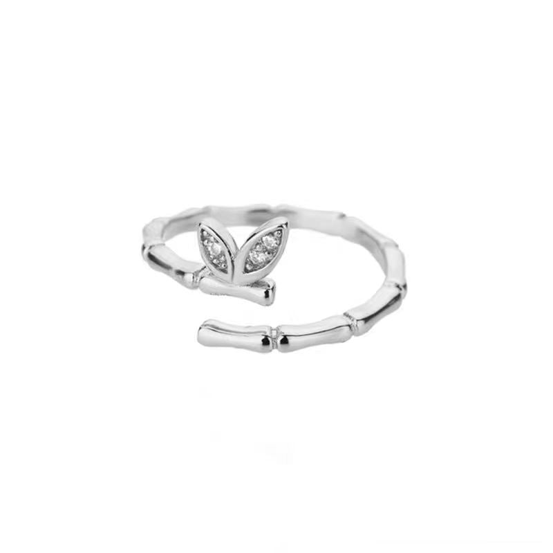 Women's Personalized Cold Style Simple High-grade Open Niche Straight Ring