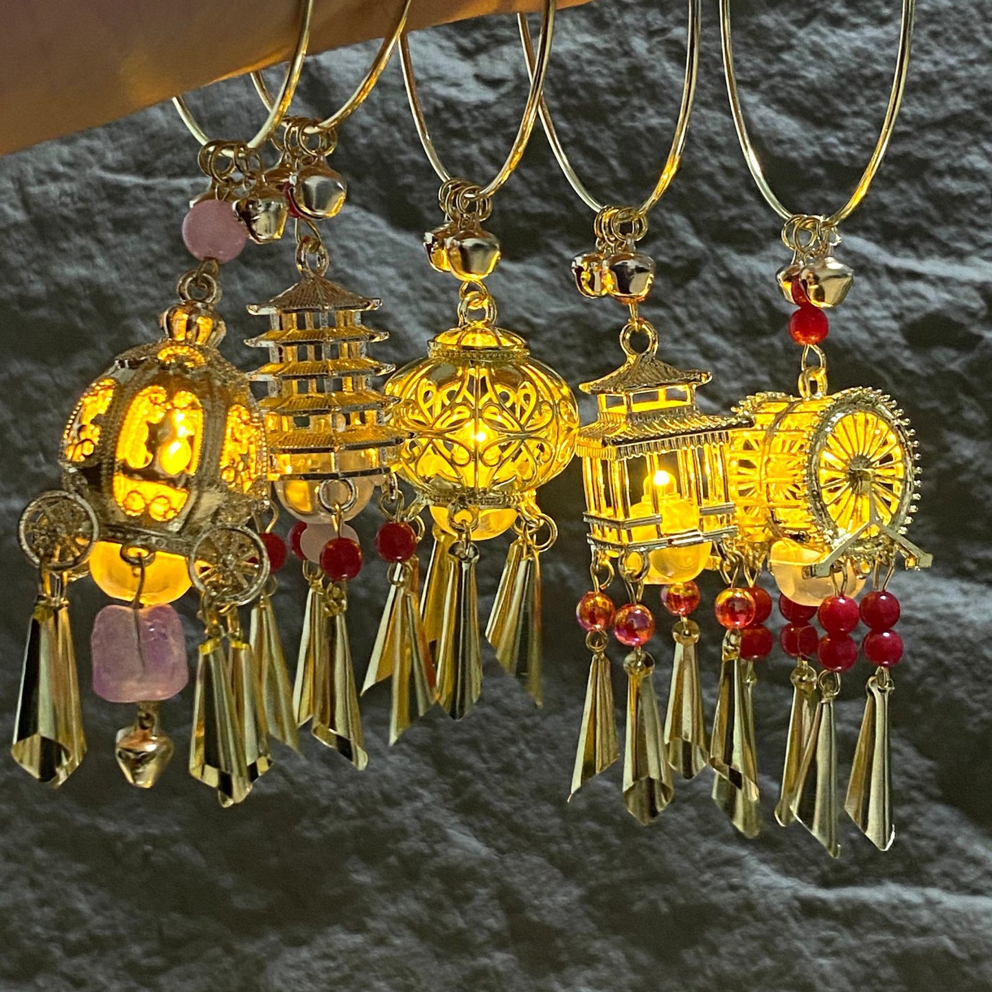 Lantern Luminous Palace Style With Light Antique Daily Han Bracelet