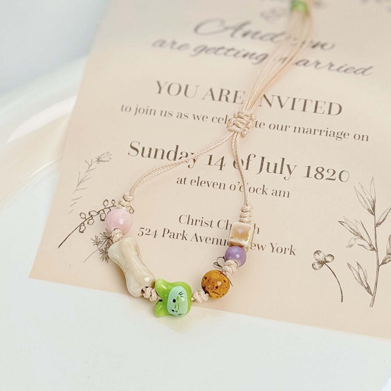 Women's Ceramic Summer High-grade Girlfriends Mori Artistic Minimalist Popular Bracelets