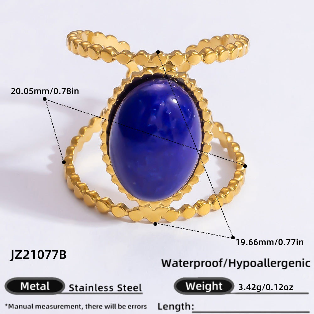 Stone Light Luxury Retro Niche High-grade Rings