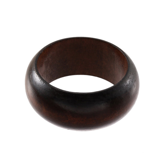 Simple Wooden Wide Korean Style Fashionable Retro Ethnic Bracelet