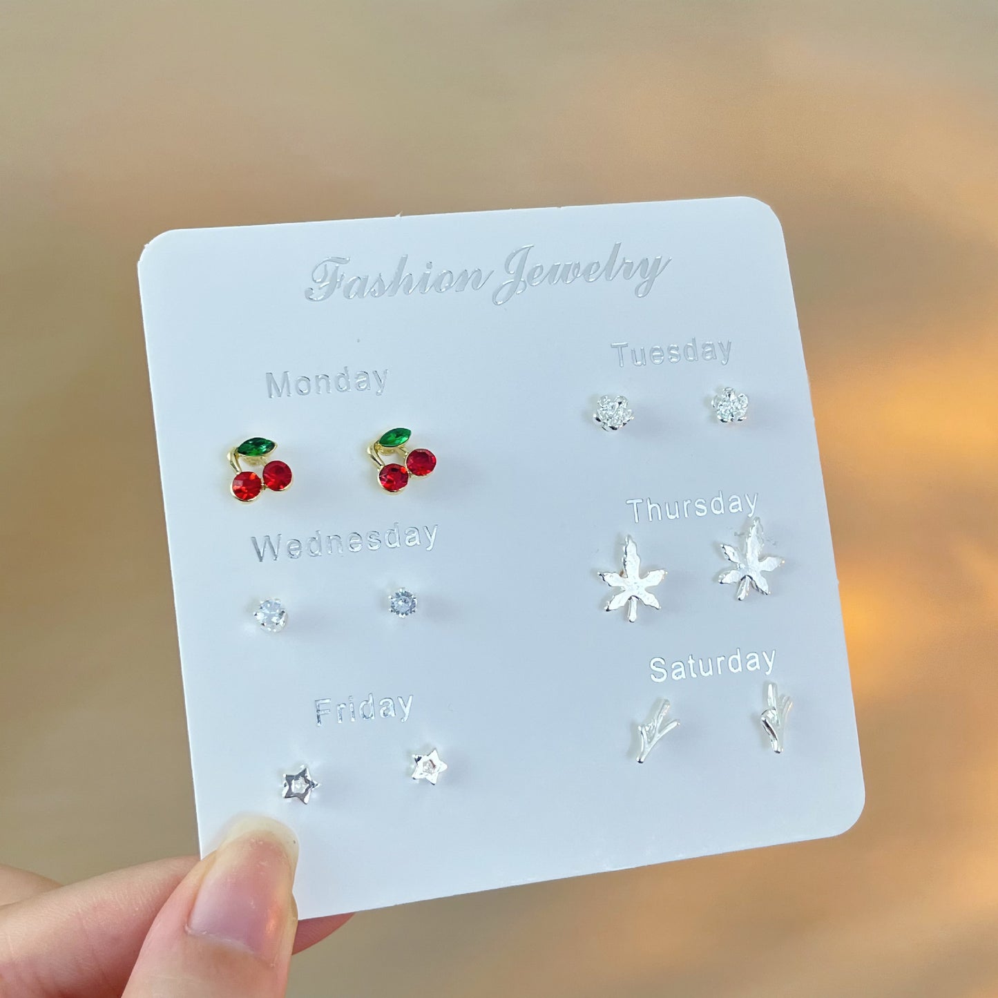 Female Korean Style Simple Compact Cute Earrings