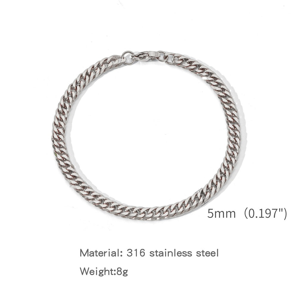 Fashion Exaggerated Electroplating Double Woven Grinding Bracelets