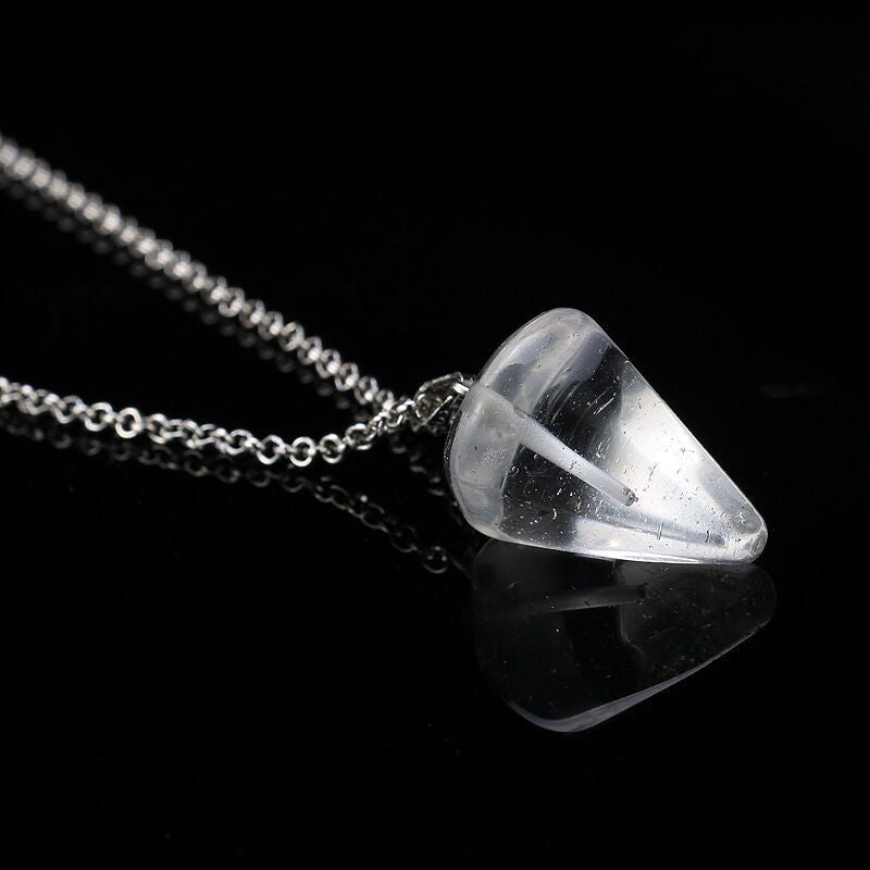 Women's Natural Stone Hexagon Prism Pink Crystal Pendants