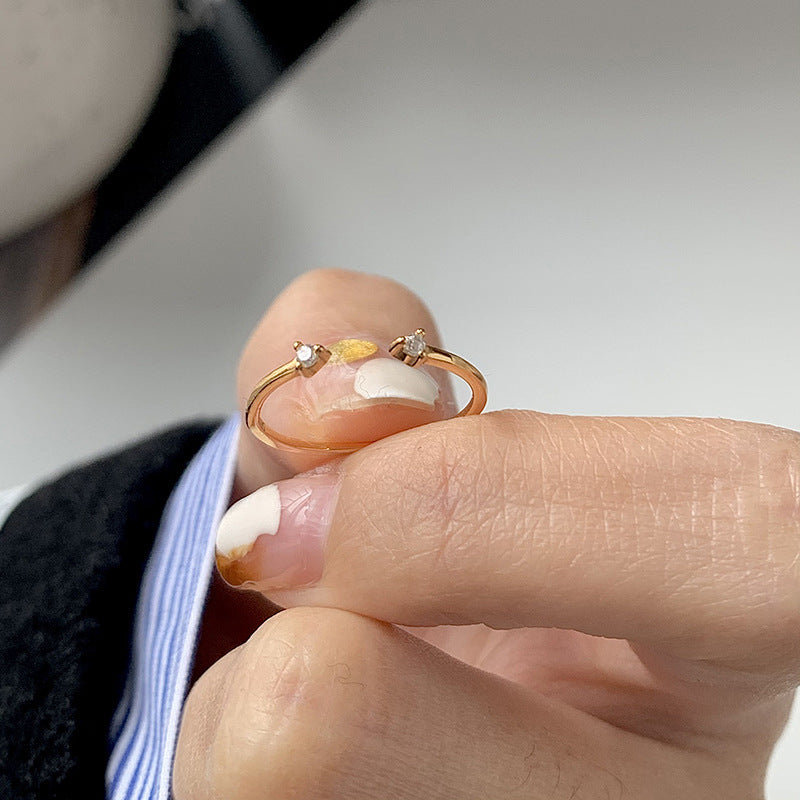 Mini Open Minimalist Light Luxury Simplicity Rings