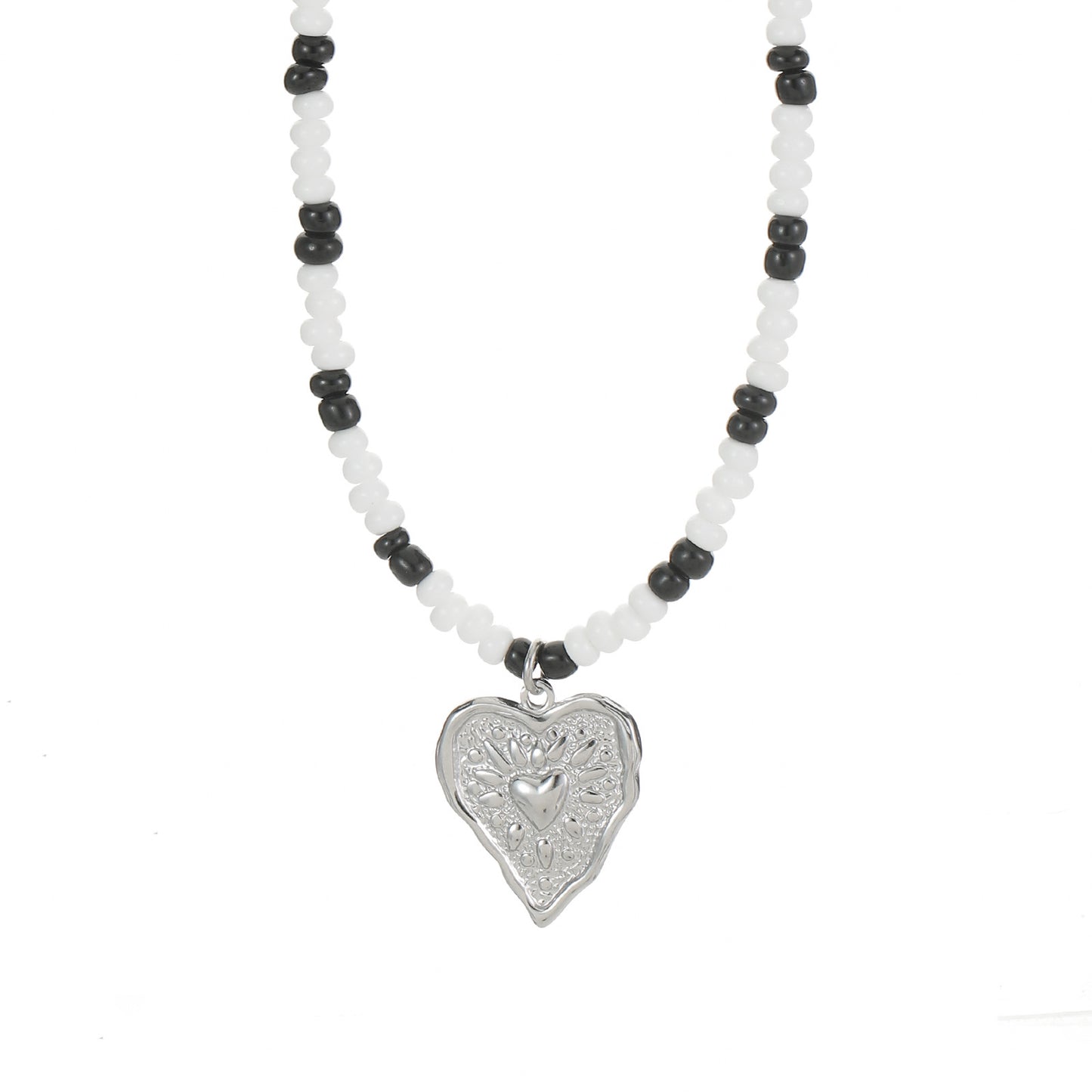 Women's Bead Leaves Love Simple Beaded Ornament Necklaces