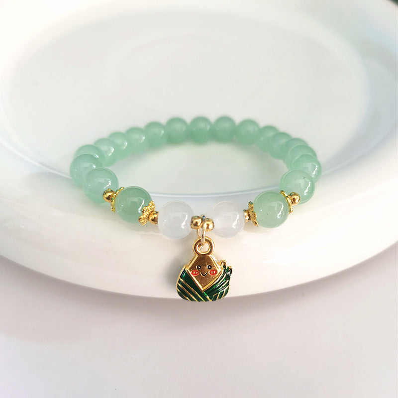 Women's Chinese Style Jade Hare Original Life Bracelets