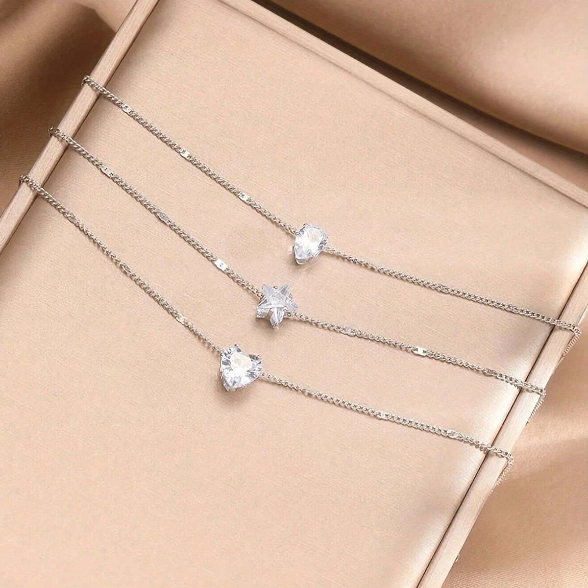 Women's Personality Love Five-pointed Star Water Drop Necklaces