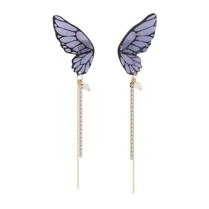 Women's Fashion Three-dimensional Butterfly Personalized Simple Long Rings