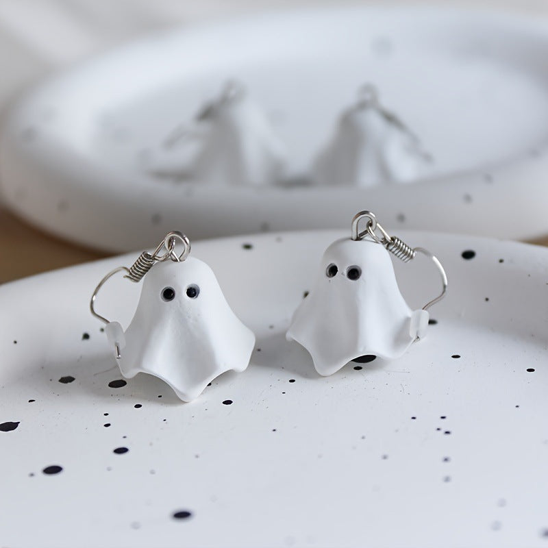 Classic Cute Ghost Cartoon Carnival Party Earrings