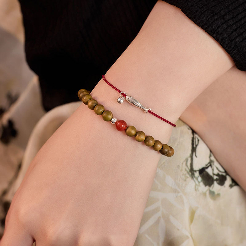 Women's Fashion Chinese Good Luck Koi Red Rope Bracelets