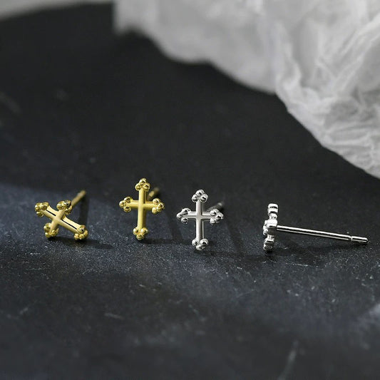 Pure Sier Cross Niche Design Indifference Trend Simple Petite Rings
