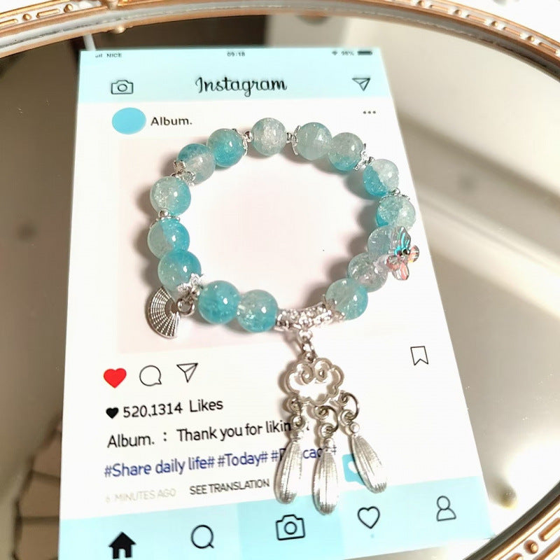 Moon Glazed Female Design Simple High Sense Versatile Bracelet