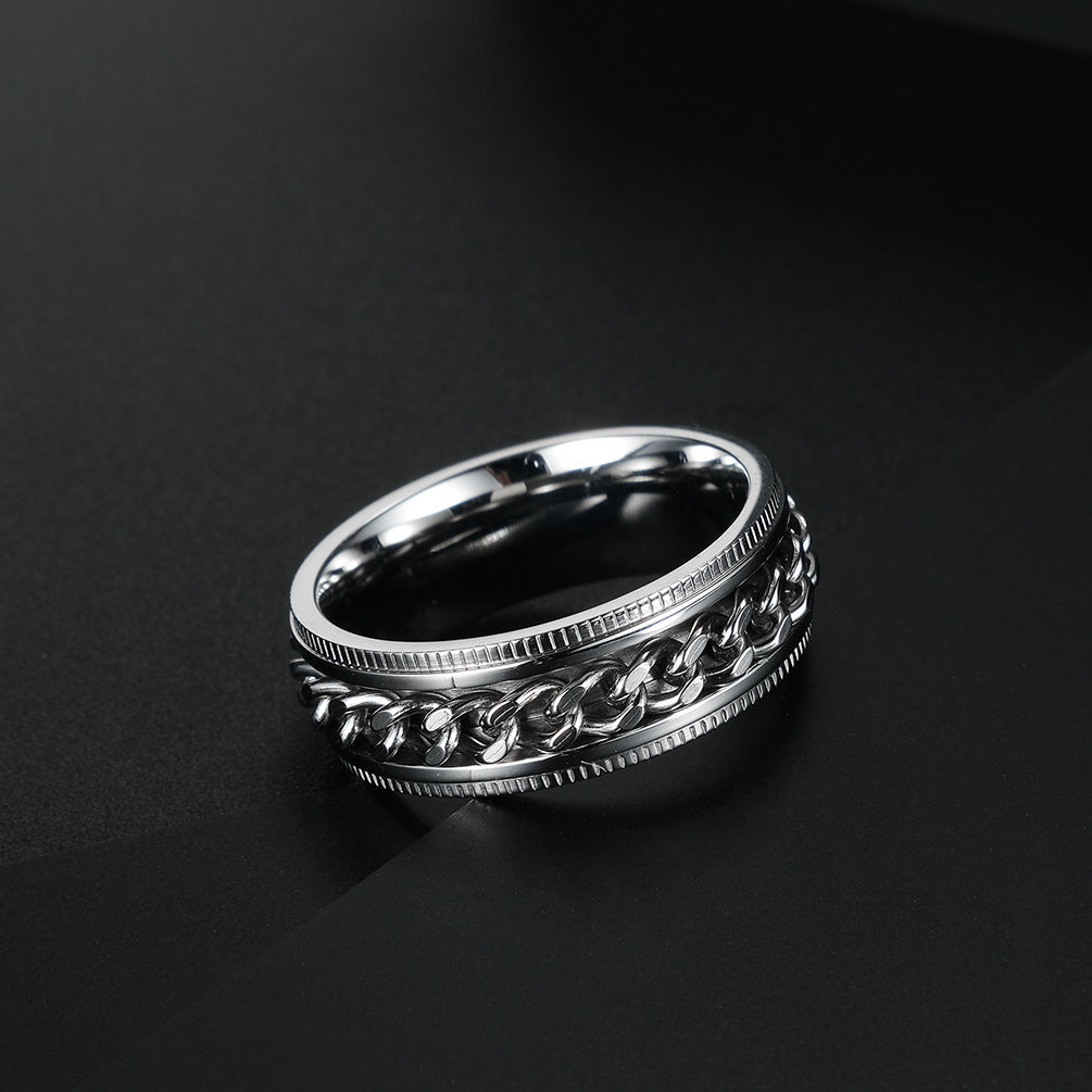Chain Rotation Decompression Titanium Steel Transfer Roller Stainless Ring