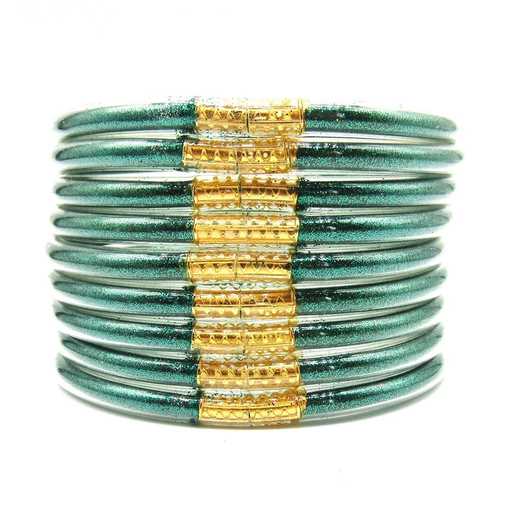 Women's Powder Combination Of Three Shiny Candy Color Bracelet