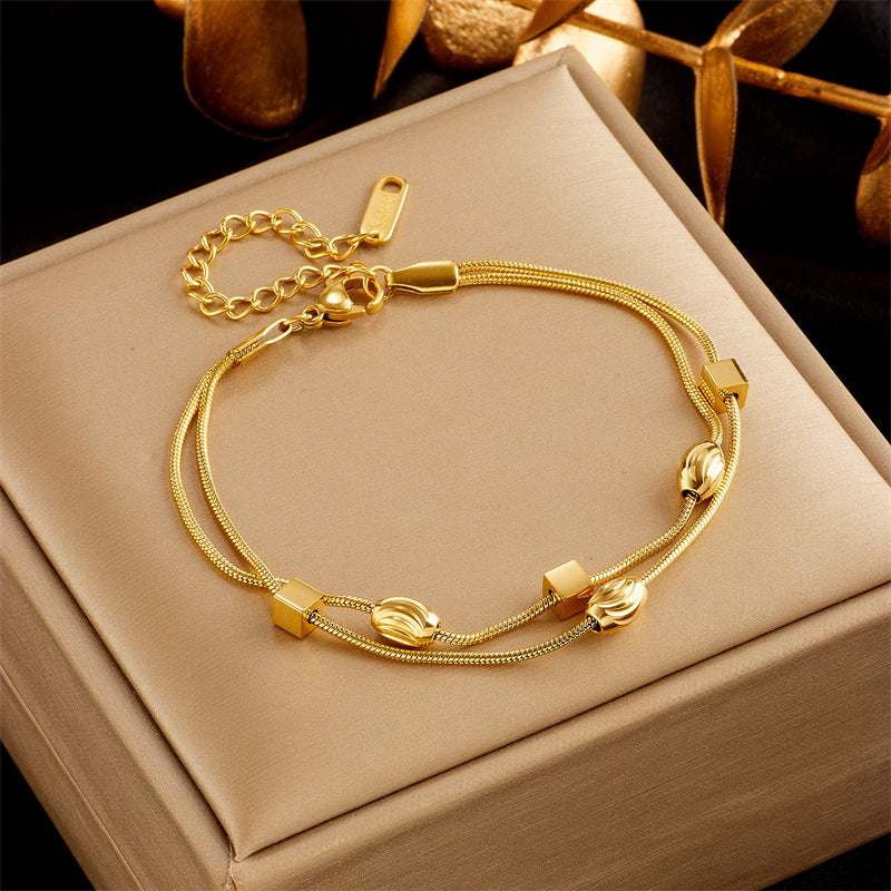 Design Light Luxury Temperament Gold-plated Butterfly Bracelets