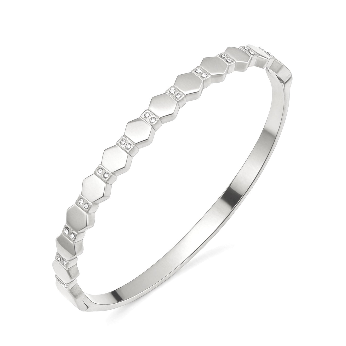 Open Stainless Steel Hydraulic Light Luxury High-grade Exaggerated Design Sense Bracelets